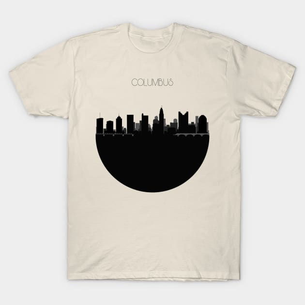 Columbus Skyline T-Shirt by inspirowl